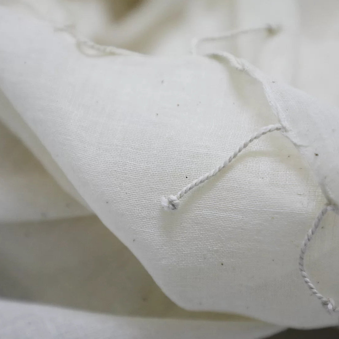 Handloom Cotton Scarf for Dyeing | Natural Kora | 70x200 cm