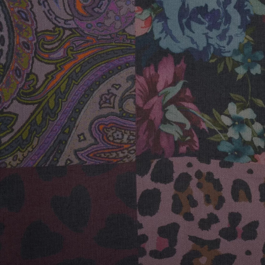 Digital Printed Modal Scarf – Multicolour Boho Bloom