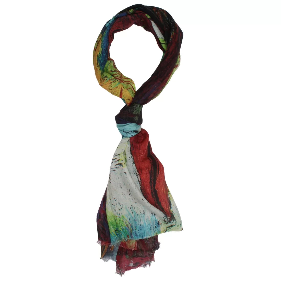 Kaleidoscope Bloom Modal Scarf | Soft Everyday Luxury, 70x190 cm