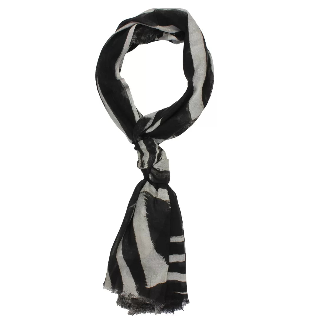 Zebra Print Modal Scarf – Lightweight Multicolour Wrap for Every Season