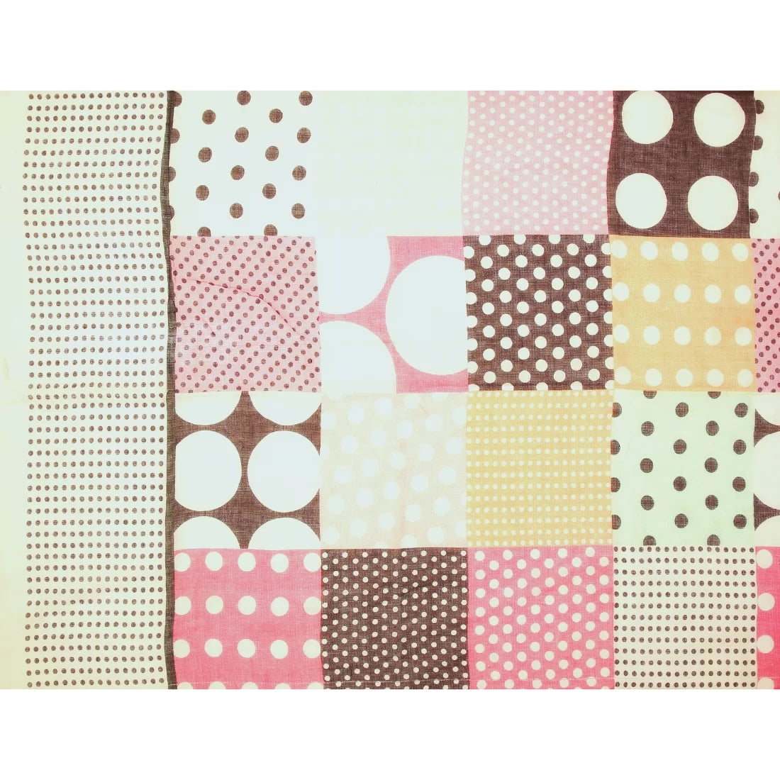 Digital Print Linen Scarf – Polka Dot Multicolour | Handwoven Natural Fibre Wrap