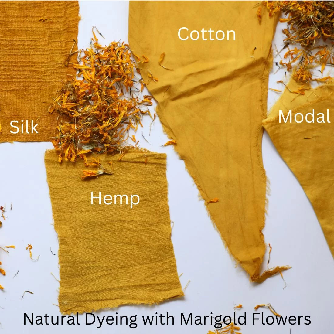 Marigold Dye Powder 100g - Natural Yellow Dye for Textile Dyeing