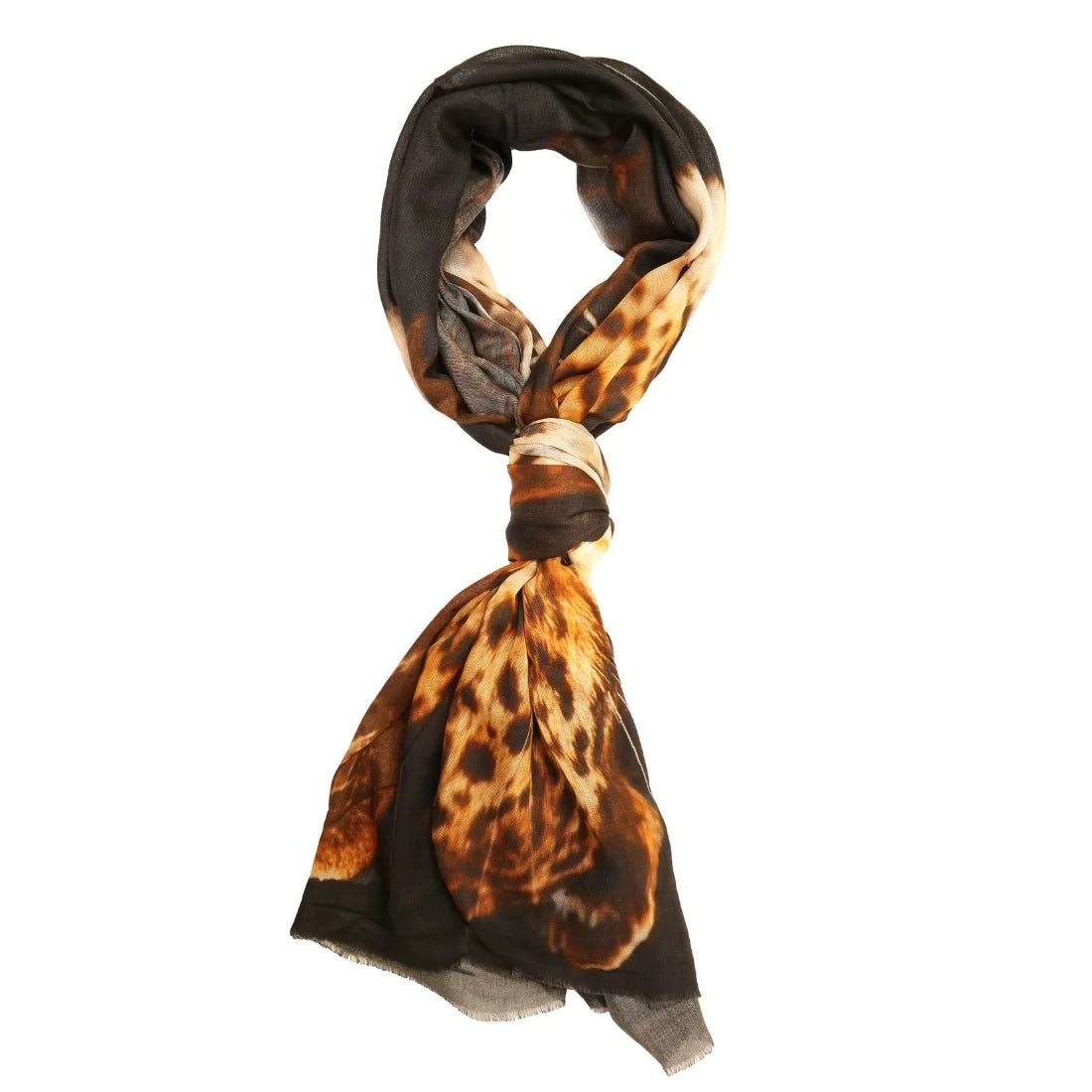 Digital Print Modal Scarf – Lion Motif