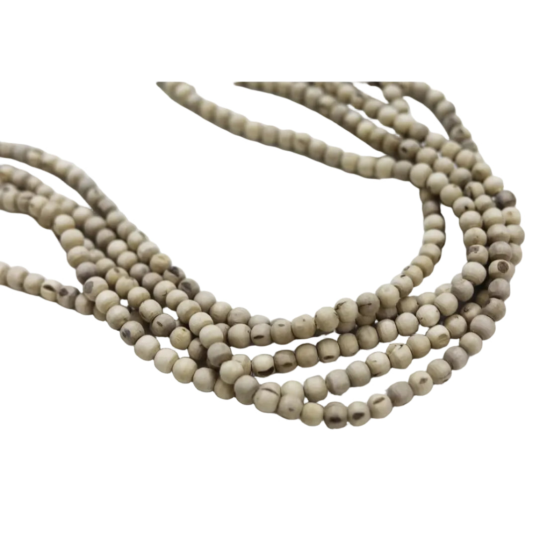 Round Beads Tulsi Mala — Handcrafted | 1 Strand