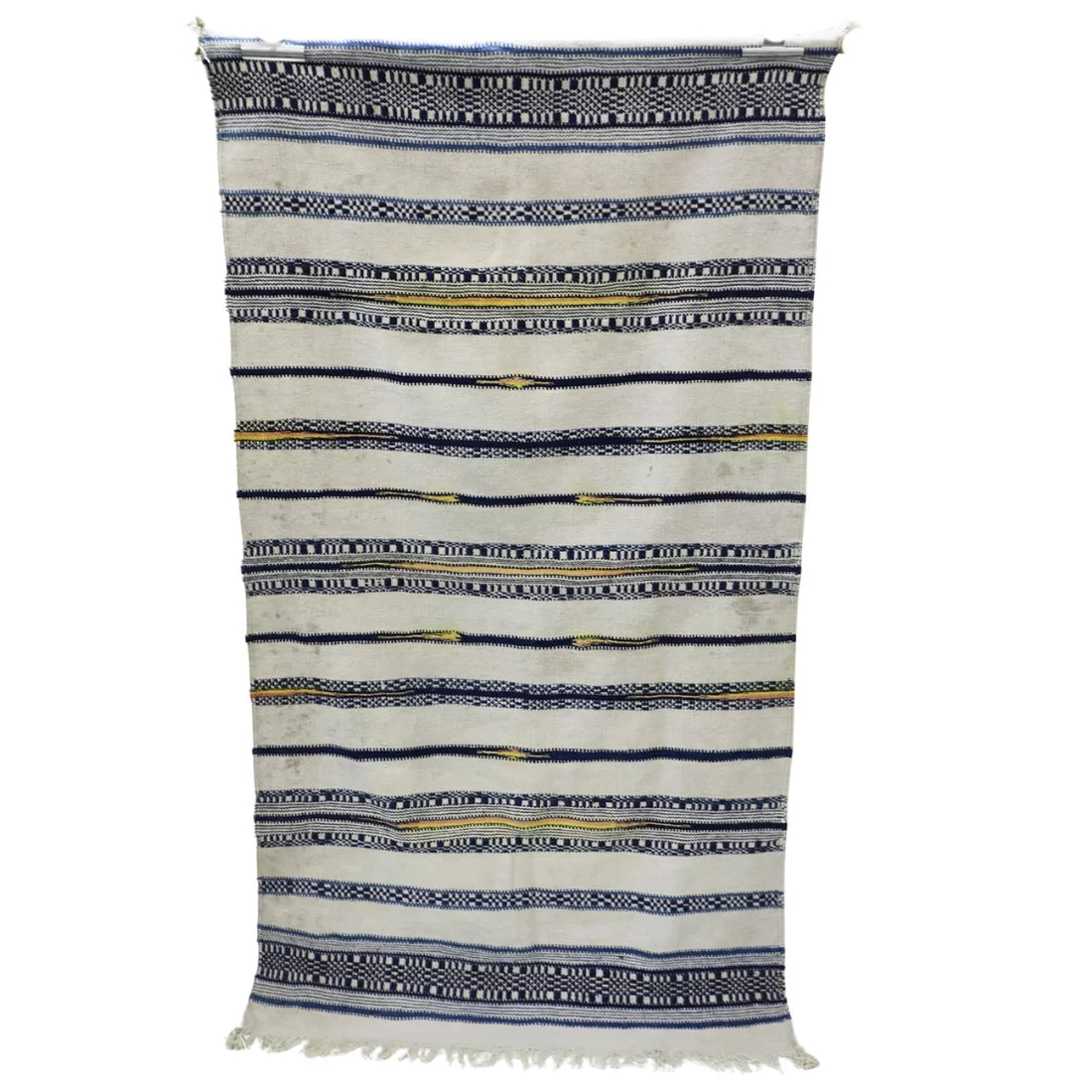 Vintage Cotton Rug (Durrie) — Handwoven Sindh Heritage (19th Century)