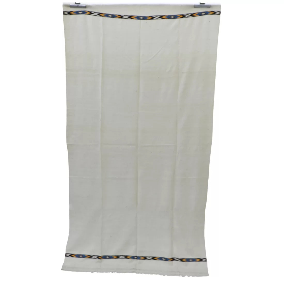 Vintage Angora Wool Shawl — Tapestry Woven, Handcrafted in India (60+ Years)
