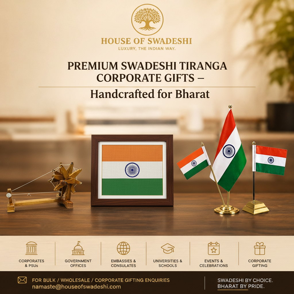 Best Swadeshi Corporate Gifts India — Ashoka Stambha &amp; Charkhast Swadeshi Corporate Gifts India