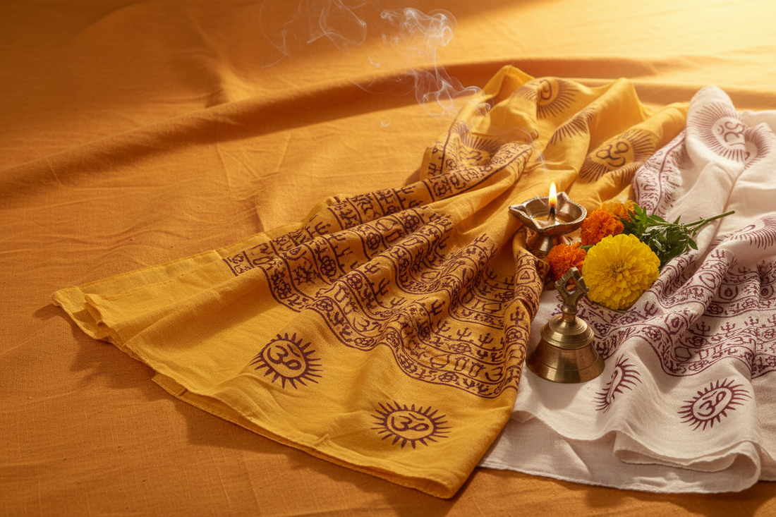 Spiritual Stoles, Scarves & Shawls for Pooja, Festivals and Gifting