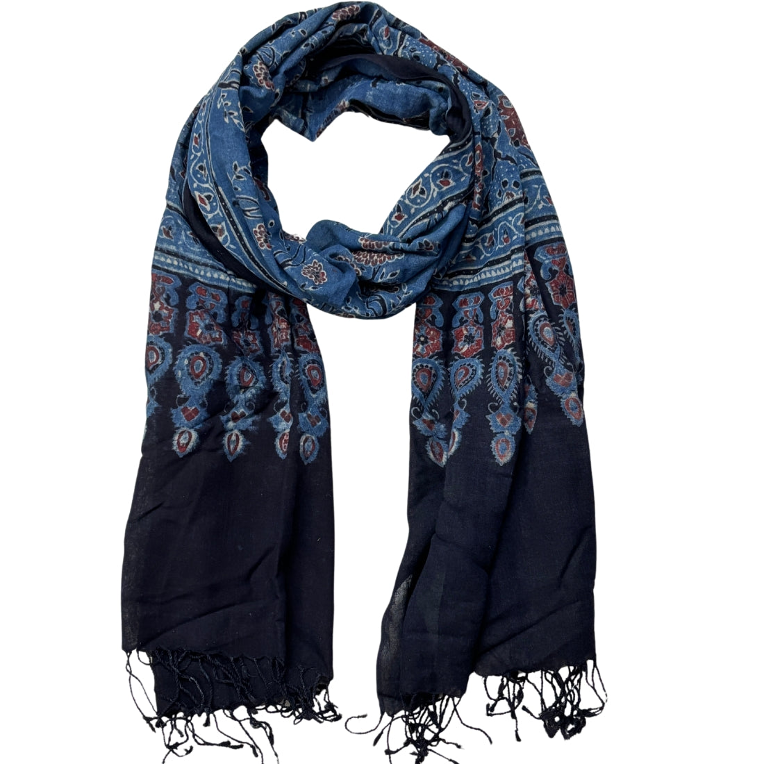 ajrakh scarf online indian cotton scarf
