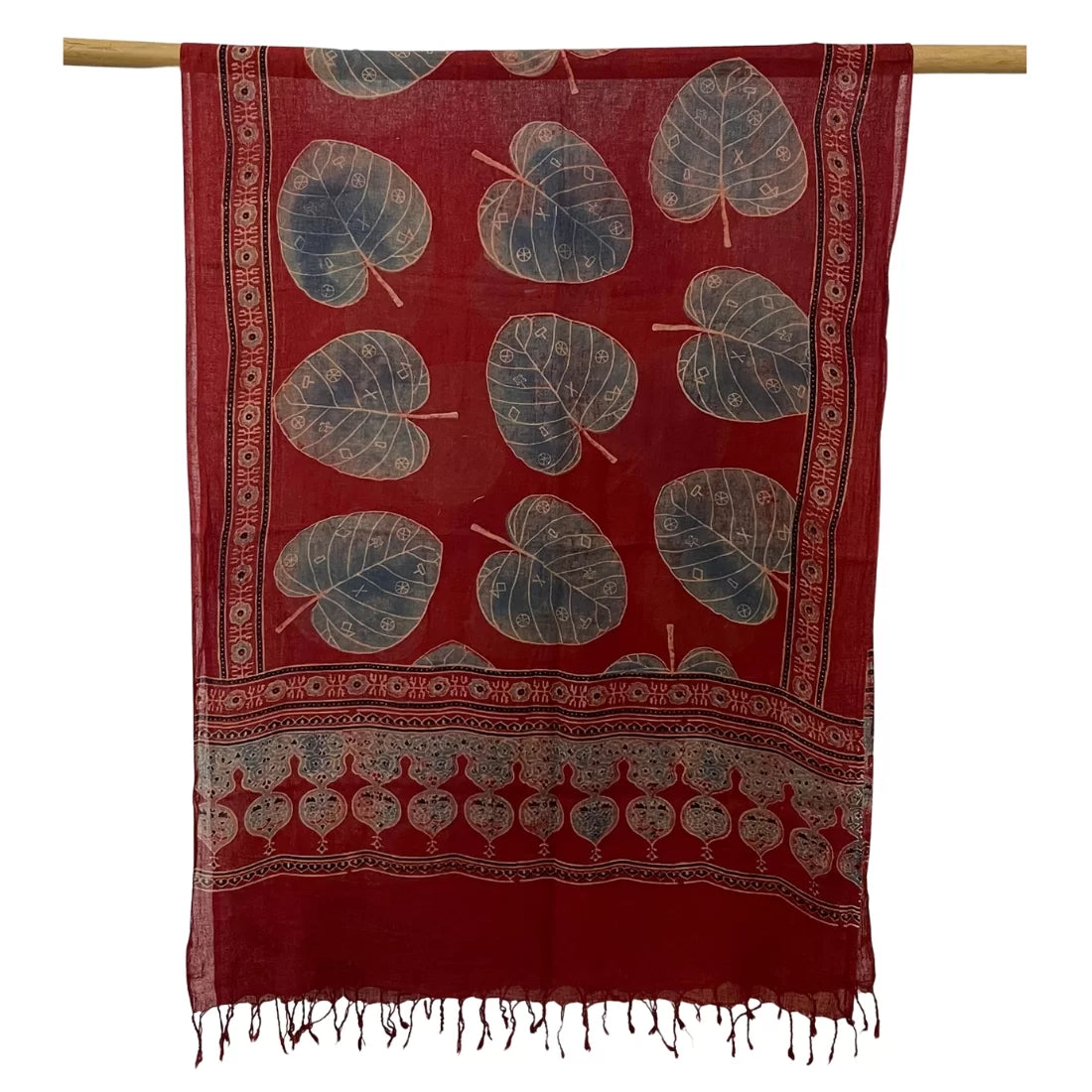 traditional ajrakh scarf for sustainable everyday styling
