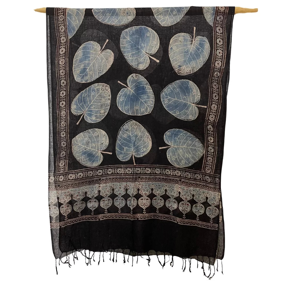 ajrakh cotton stole for sustainable everyday styling
