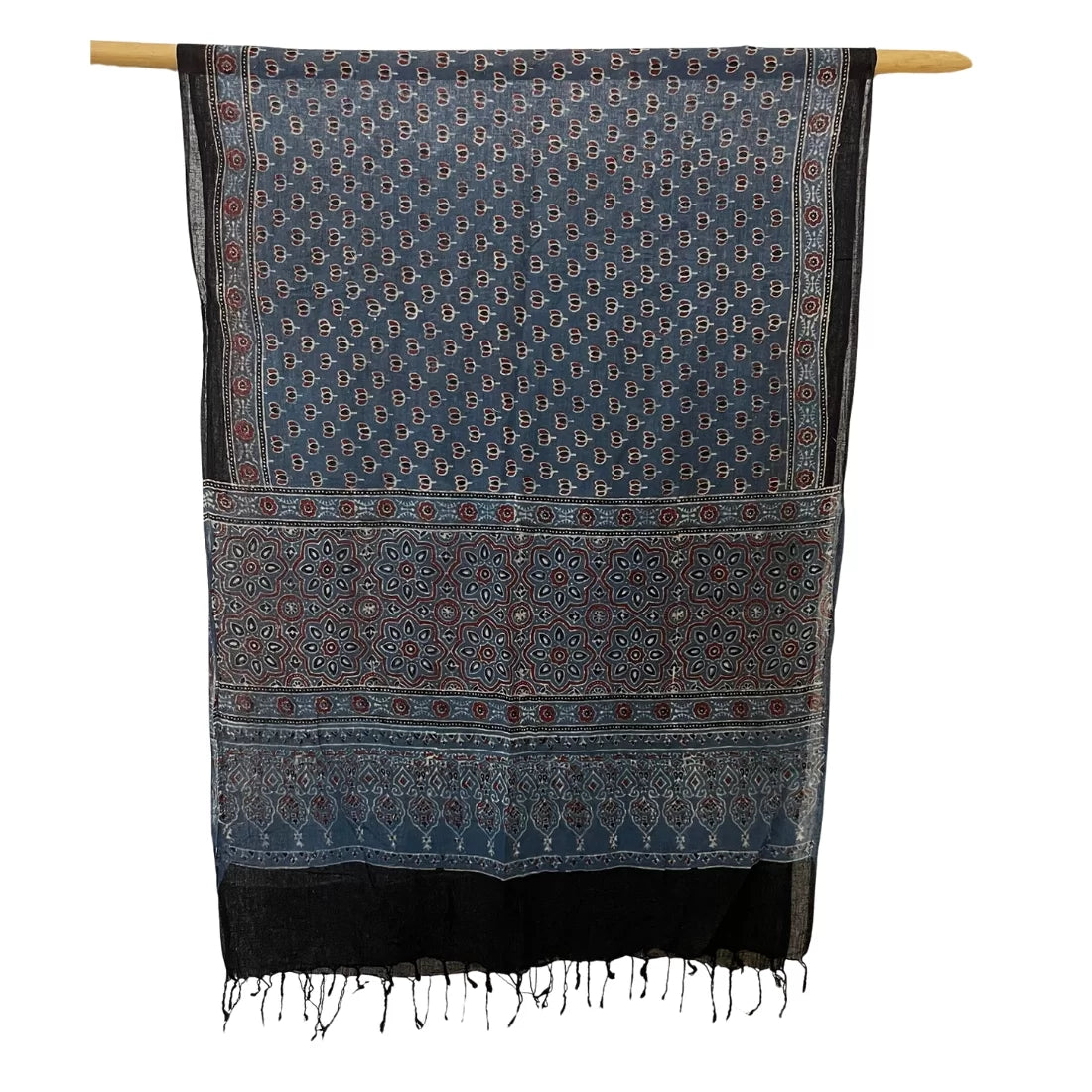 ajrakh ethnic scarf for sustainable everyday styling
