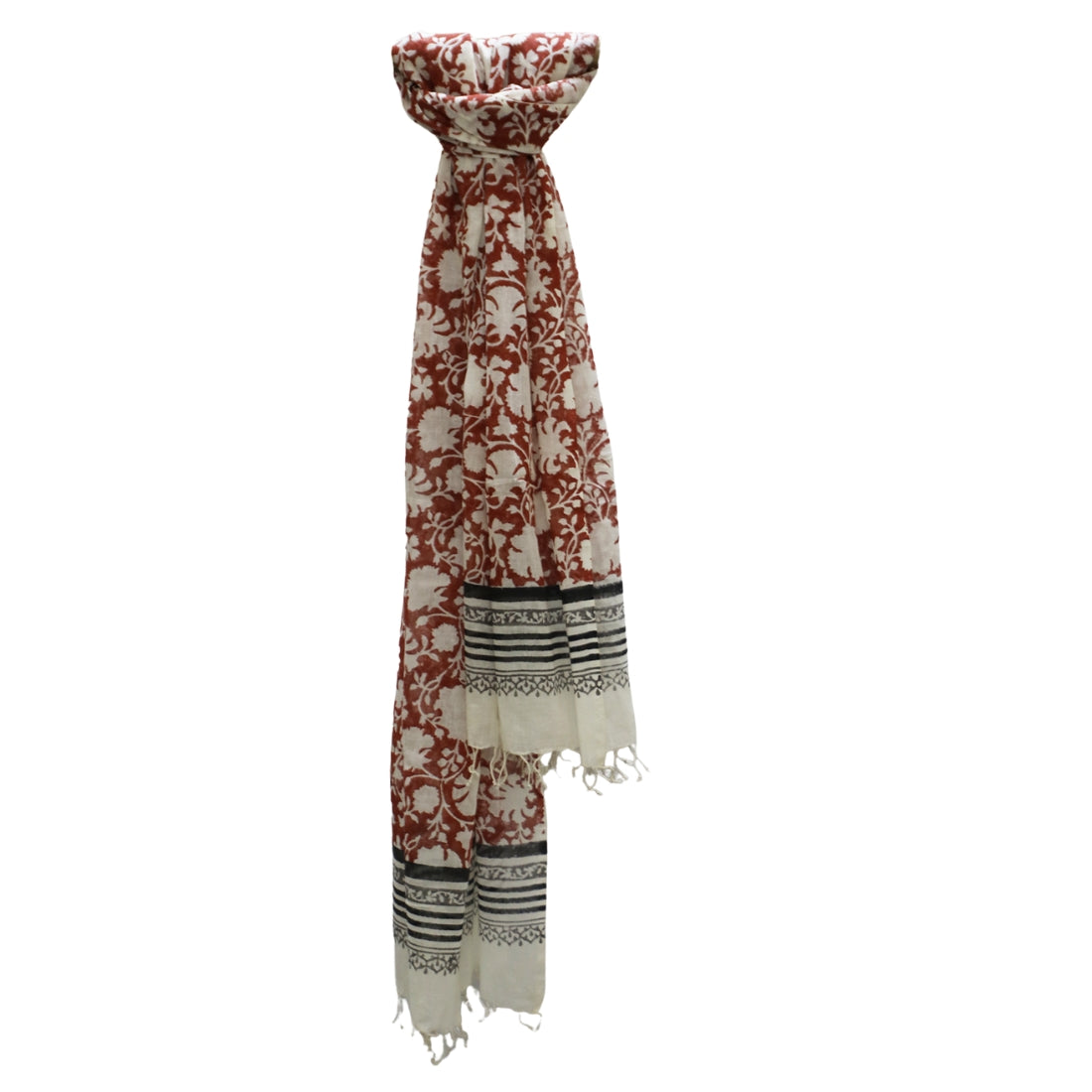 cotton block print scarf for everyday ethnic wear
