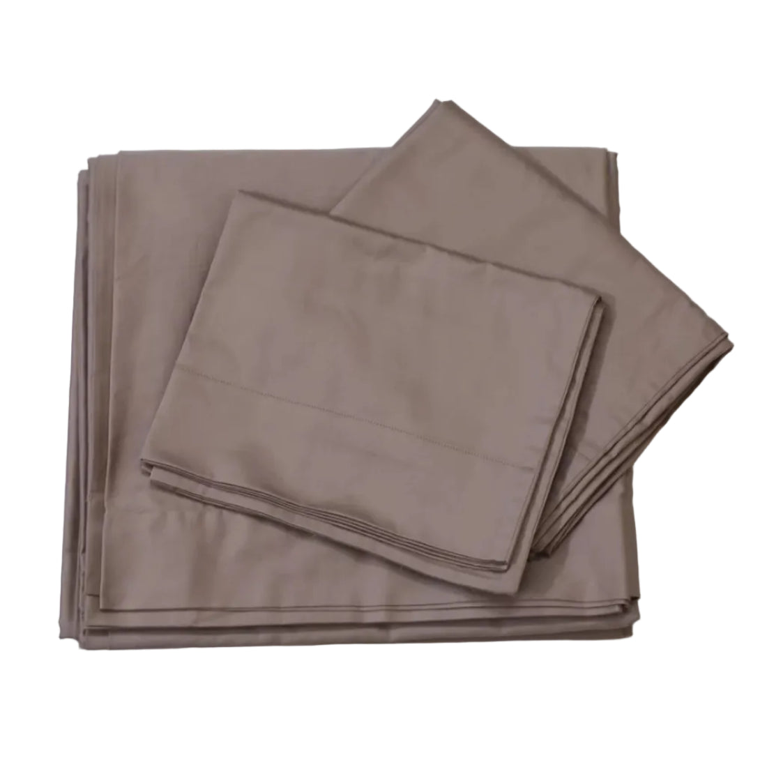 Indulge in the smooth lustrous luxury of our Cotton Satin Bedsheet in a rich deep Plum colour. Crafted from premium cotton satin this bedsheet combines the natural breathability of cotton with the silky finish of satin weave — creating a sleeping experience that feels as beautiful as it looks. Composition: Cotton Satin Colour: Plum Available in: Fitted Sheet and Flat Sheet Sizes: Queen and King The deep jewel-toned Plum colour adds an instant touch of elegance to any bedroom. The fitted sheet features deep 