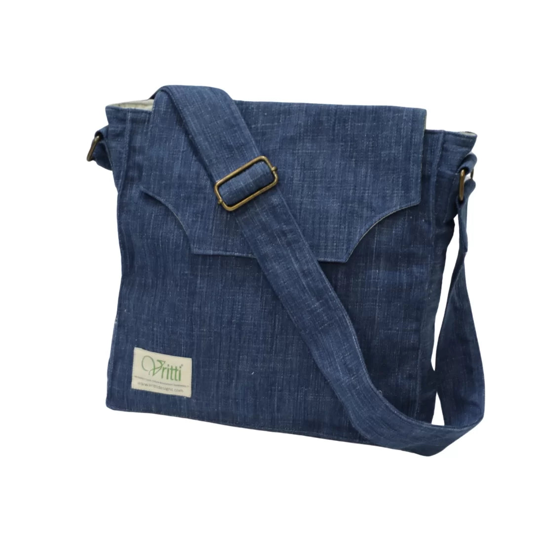 Handloom Denim Crossbody Bag | Natural Indigo Dyed | House of Swadeshi