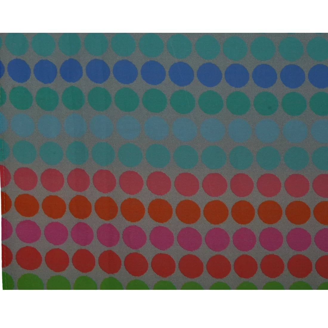 Digital Print Cotton Silk Scarf | Multicolour Polka Dot | 65x200 cm
