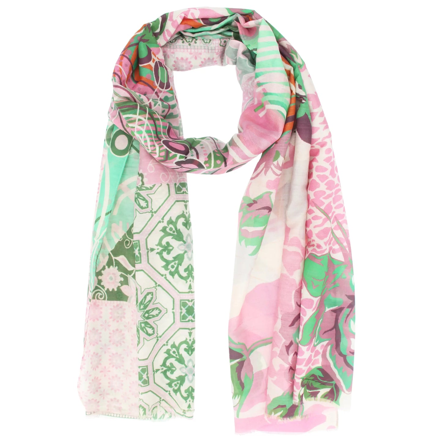 Cotton Digital Print Scarf – Multicolour | 65x200 cm