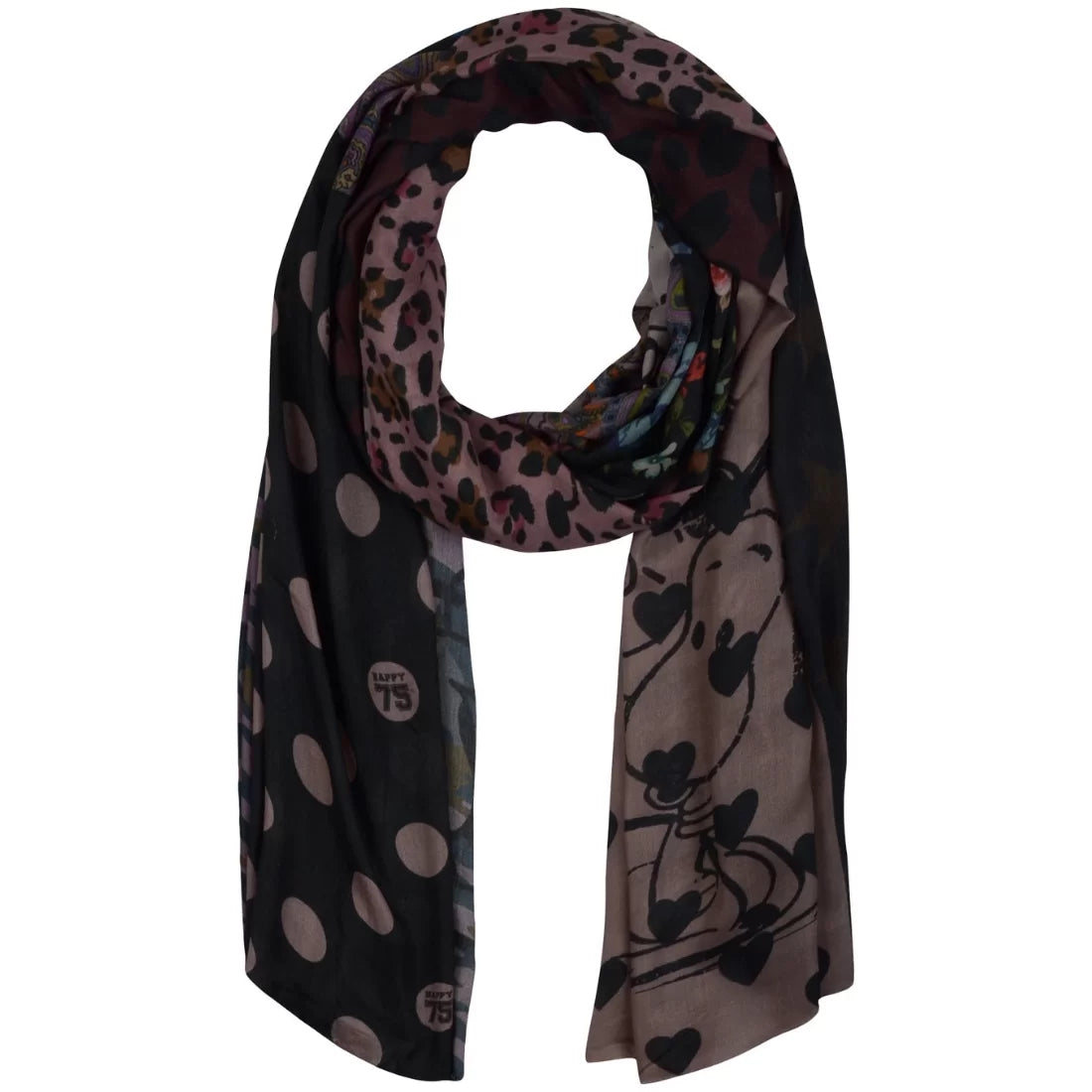 Digital Printed Modal Scarf – Multicolour Boho Bloom