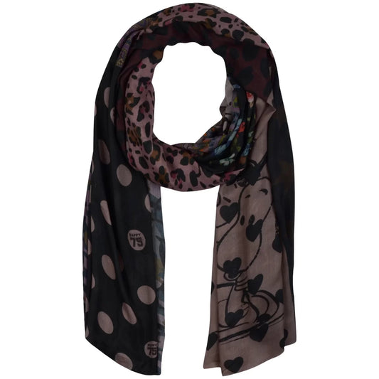 Digital Printed Modal Scarf – Multicolour Boho Bloom