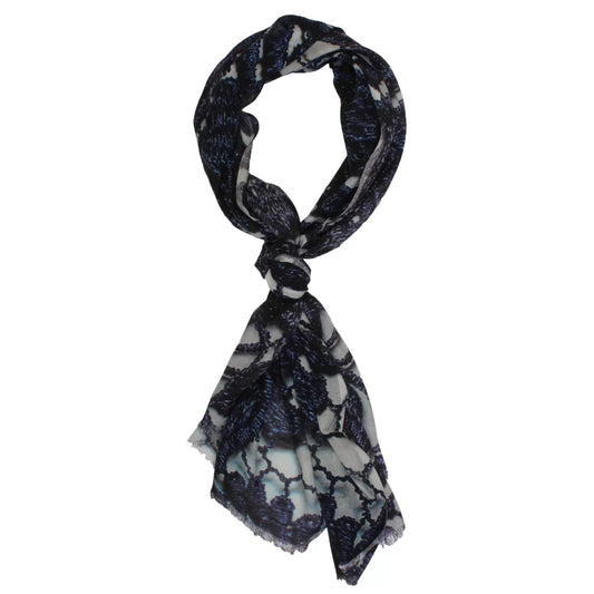 Digital Printed Modal Scarf – Vibrant Multicolour