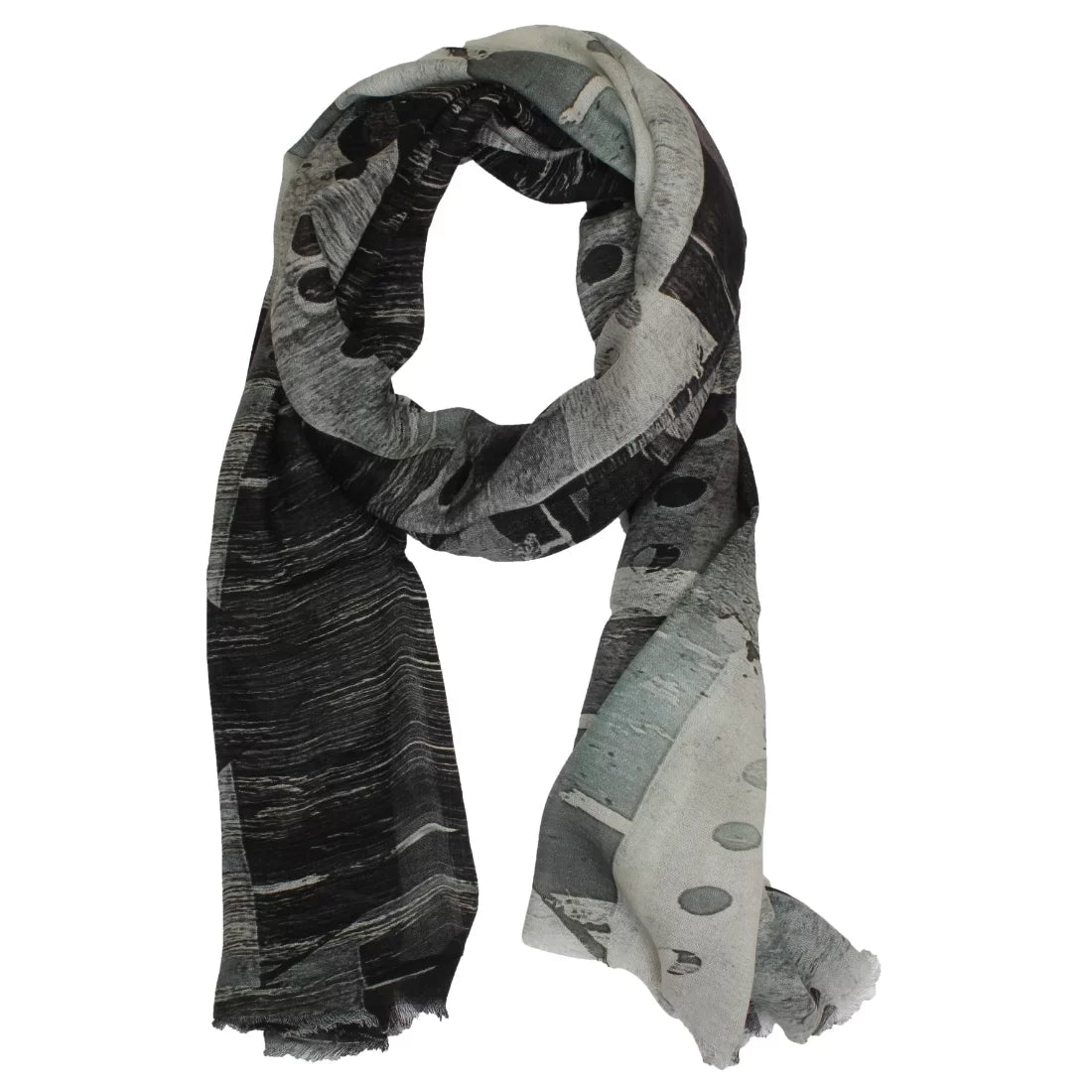 Digital Printed Modal Scarf – Multicolour Artisan Weave