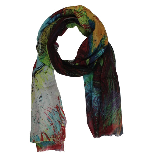 Kaleidoscope Bloom Modal Scarf | Soft Everyday Luxury, 70x190 cm