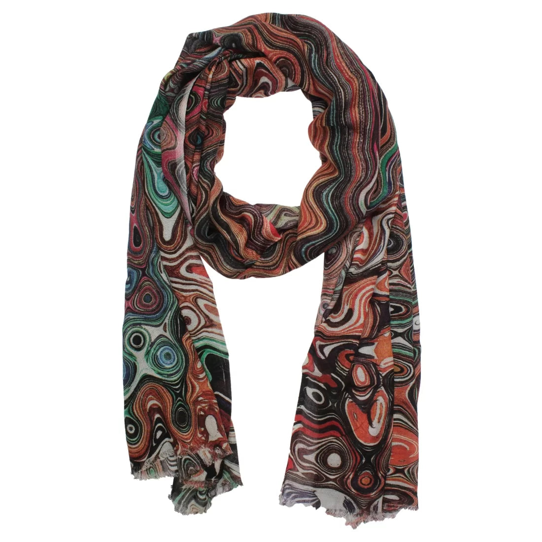 Digital Printed Modal Scarf – Vibrant Multicolour | 70x190 cm