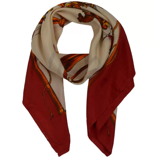Printed Silk Scarf – Square 100x100 cm | All-Season Luxury Wrap