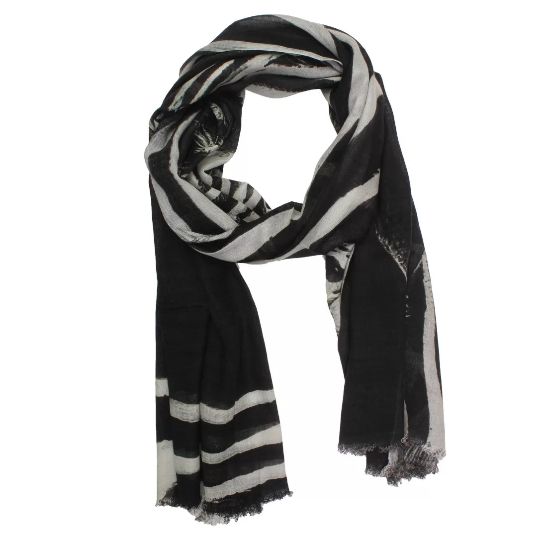 Zebra Print Modal Scarf – Lightweight Multicolour Wrap for Every Season