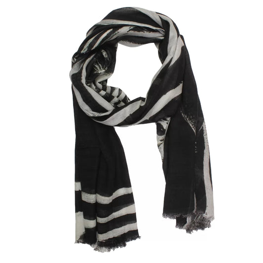 Zebra Print Modal Scarf – Lightweight Multicolour Wrap for Every Season