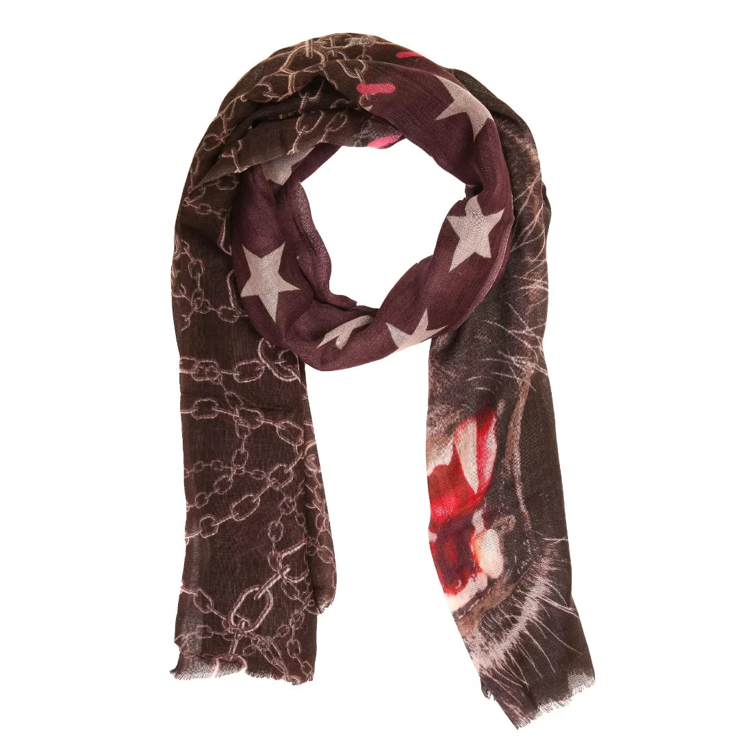 Digital Print Woollen Scarf – Vibrant Multicolour Wrap for All Seasons