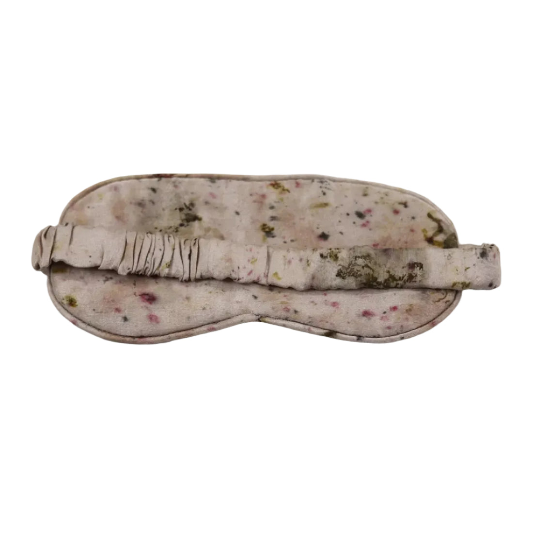 Eco Print Silk Eye Mask - 100% Mulberry Silk for Anti-Aging