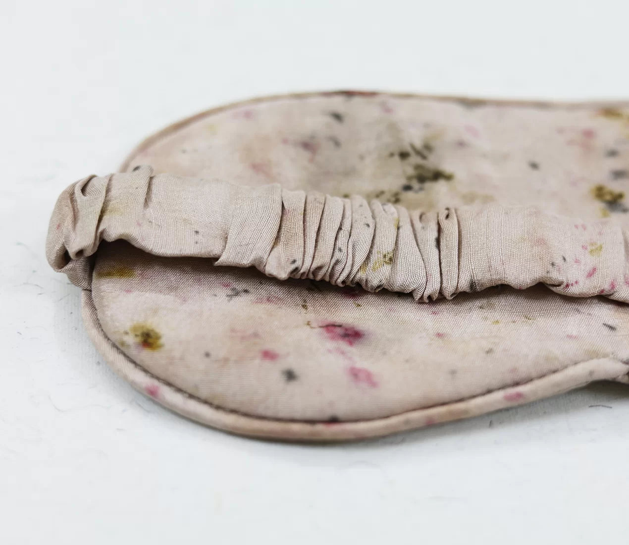 Eco Print Silk Eye Mask - 100% Mulberry Silk for Anti-Aging