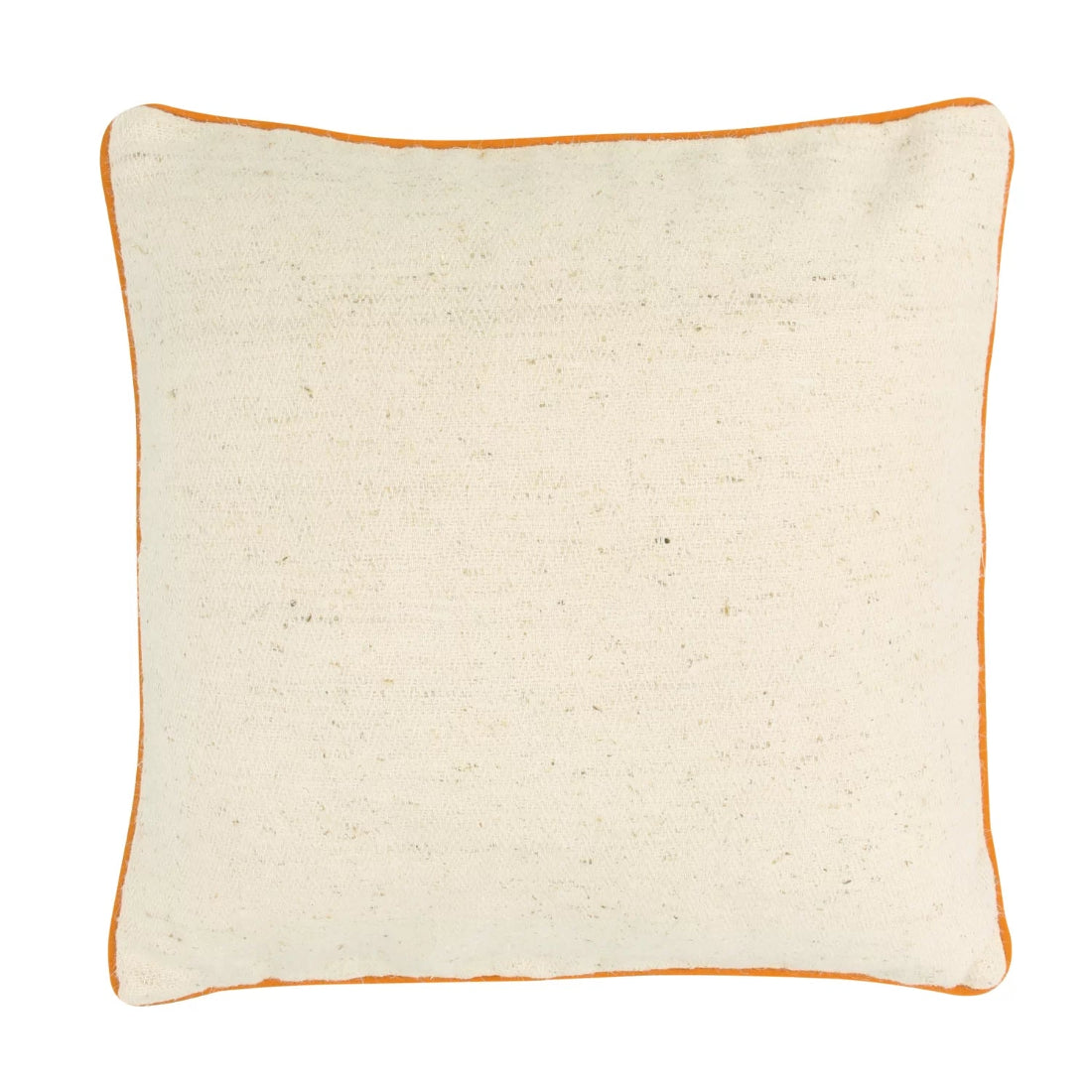 Bohemian Nettle Cushion Cover | Ecru White | 6 Piping Colours | House of Swadeshi