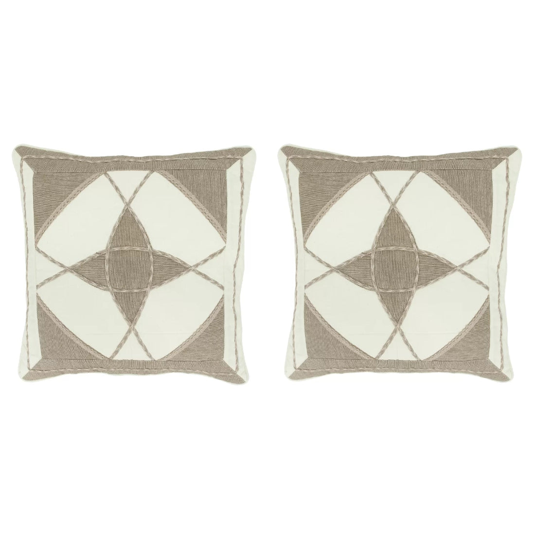 Eco-Friendly Cotton & Jute Cushion Covers | Set of 2 | House of Swadeshi
