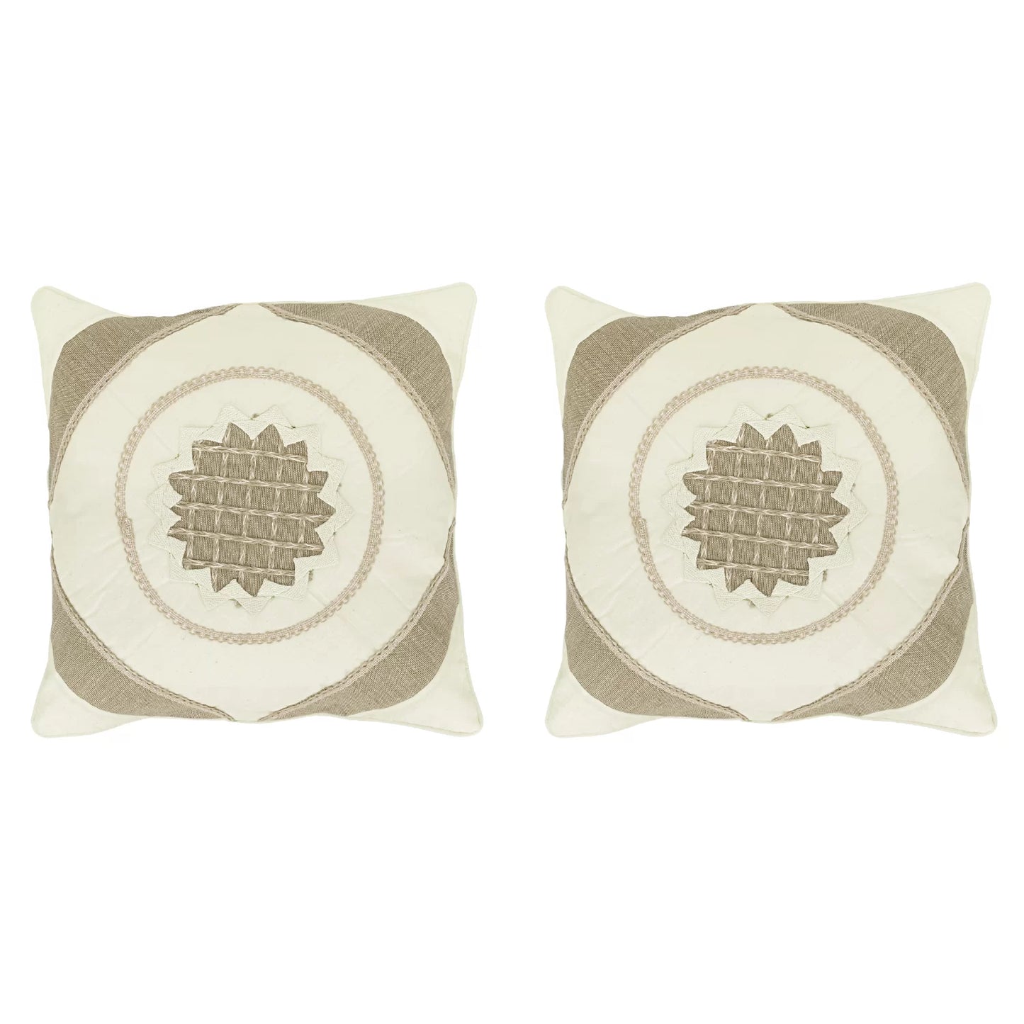 Jute & Cotton Cushion Covers | Set of 2 | House of Swadeshi