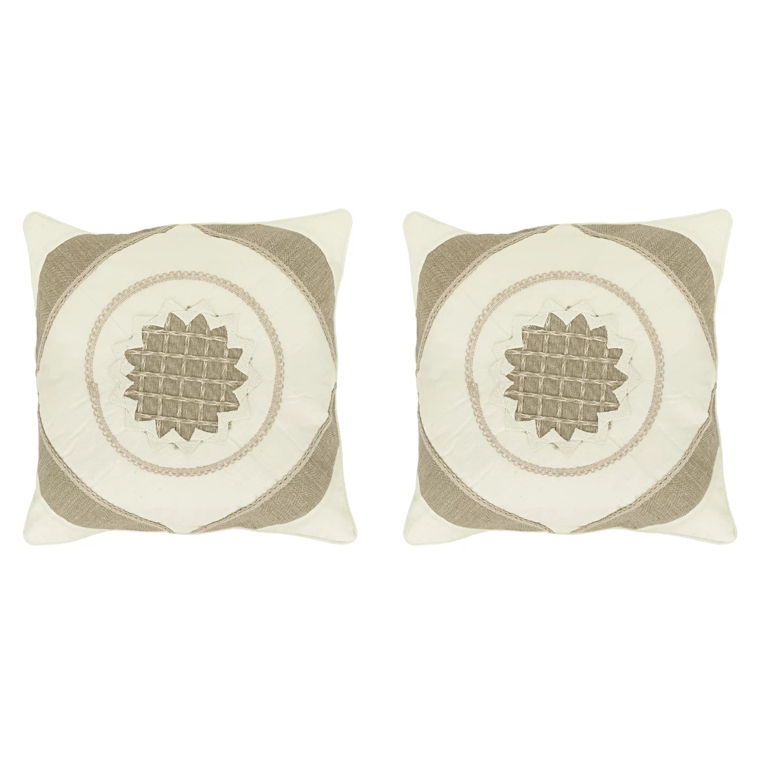 Jute & Cotton Cushion Covers | Set of 2 | House of Swadeshi