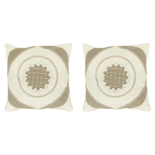 Jute & Cotton Cushion Covers | Set of 2 | House of Swadeshi