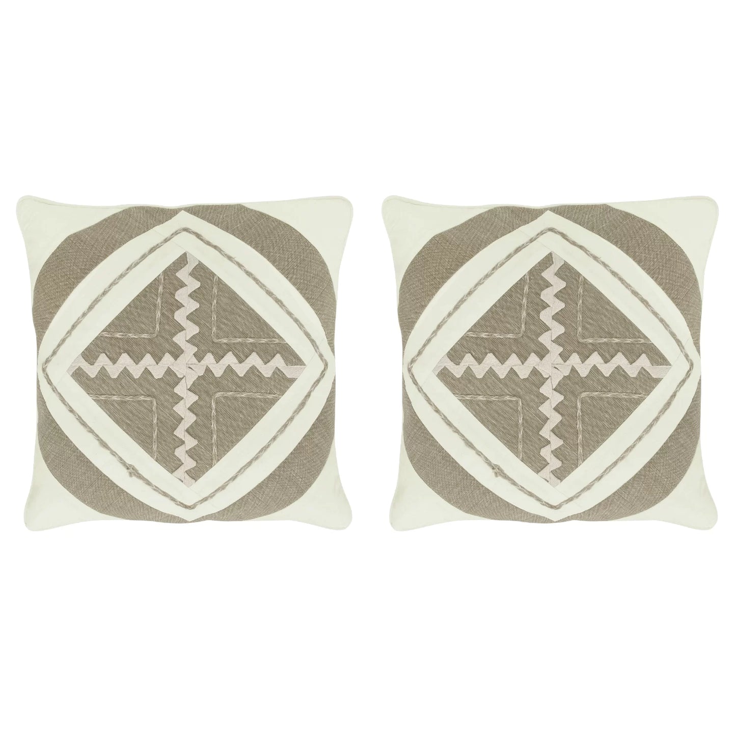 Ethical Jute & Cotton Cushion Covers | Set of 2 | House of Swadeshi
