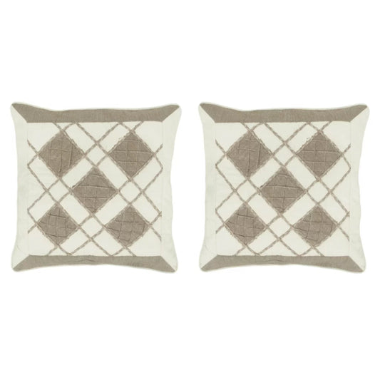 Jute Cotton Cushion Covers | Set of 2 | House of Swadeshi