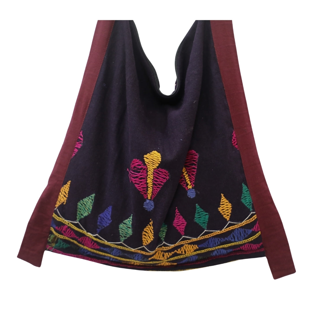 Ethnic Jhola Bag in Kutch Vintage Embroidery