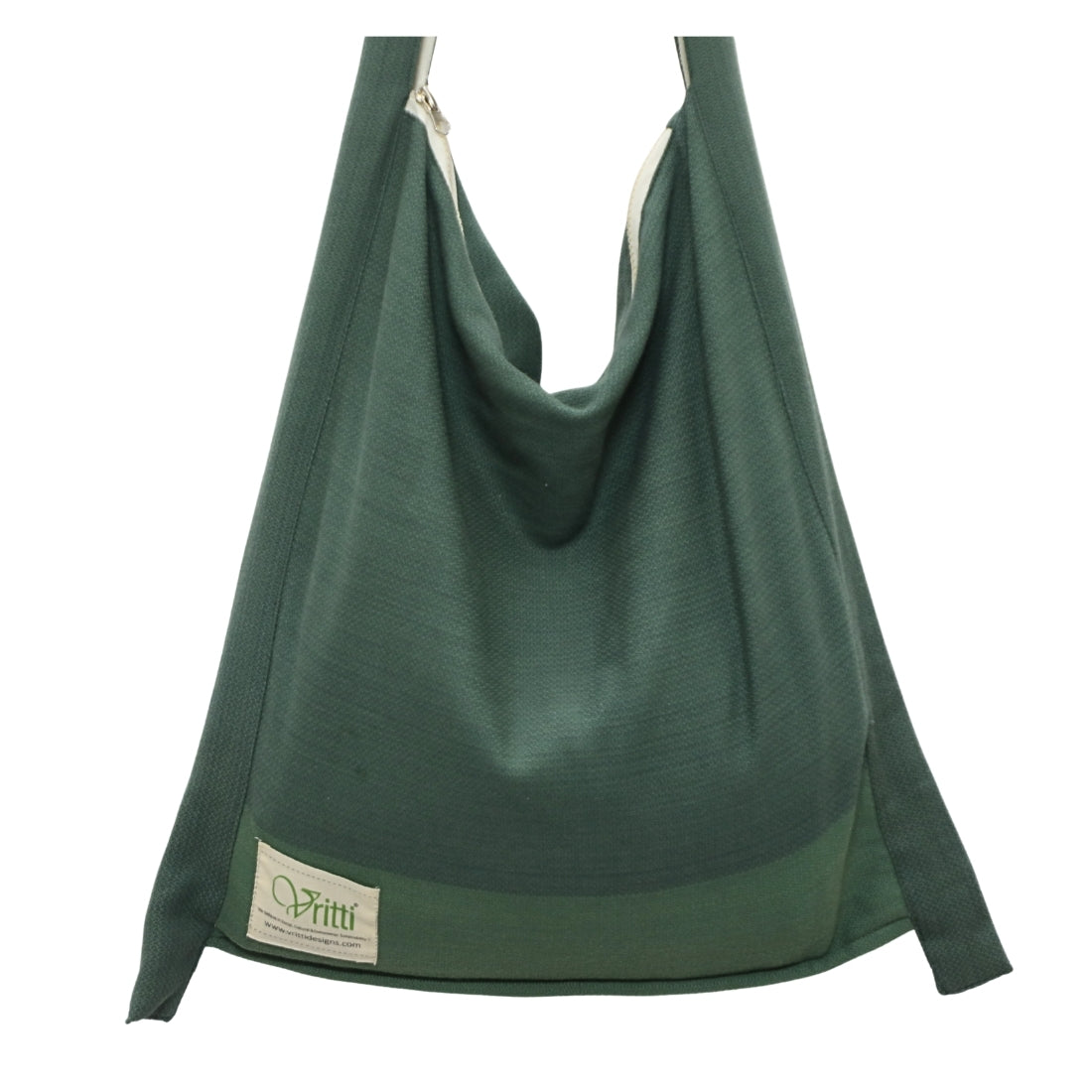Green cotton Bag in a jhola form