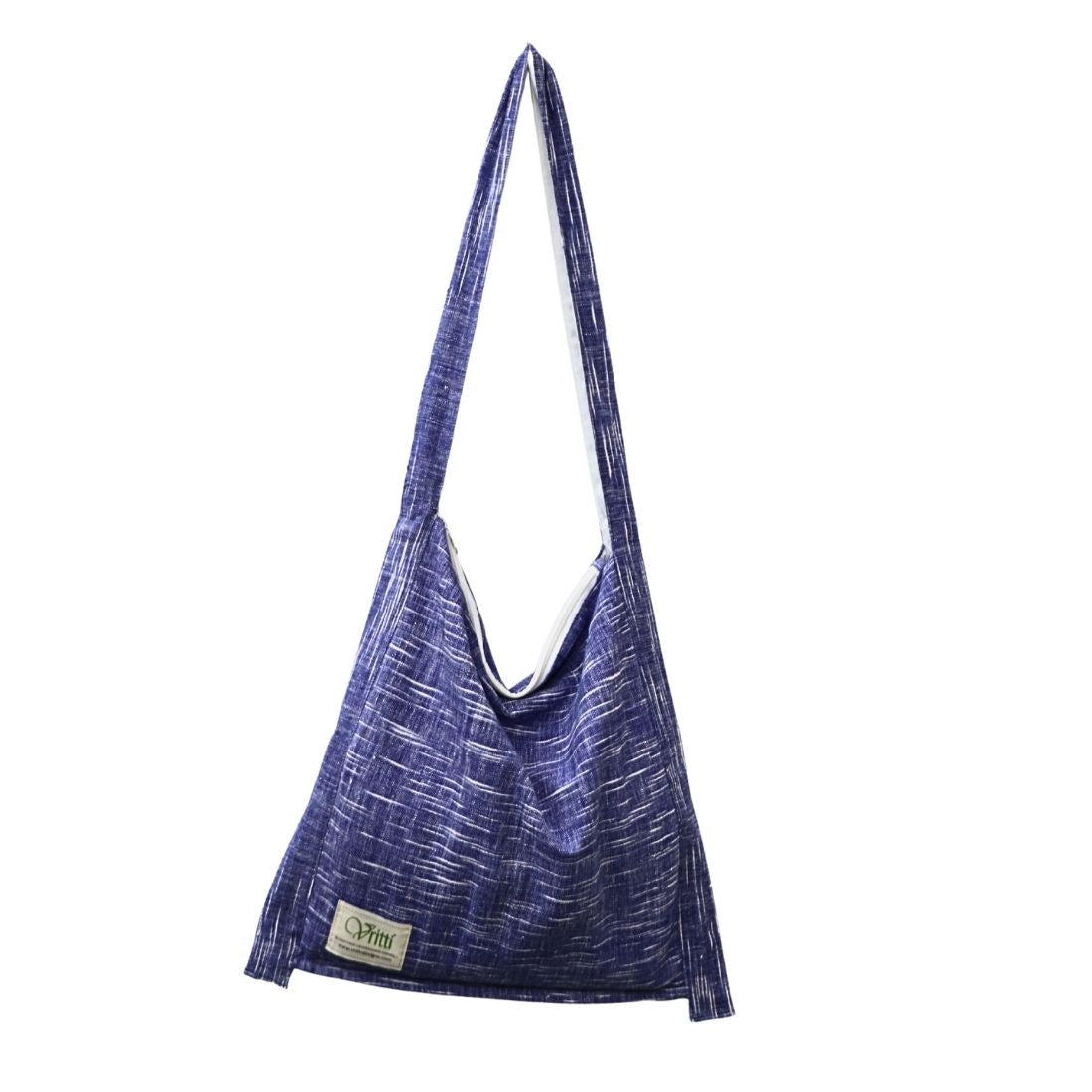 Blue Textured Handcrafted Everyday Carry Bag