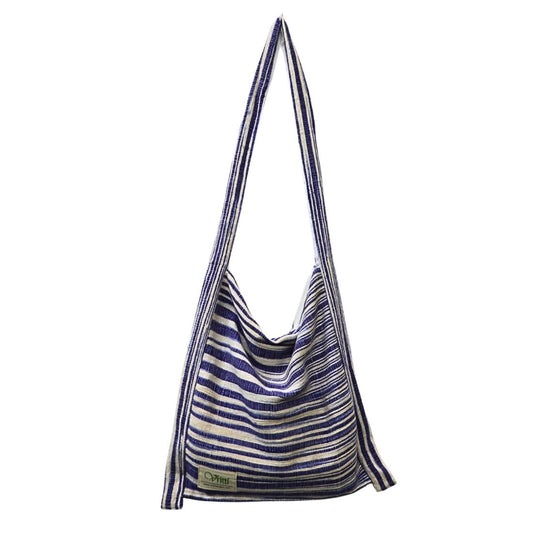 Blue Stripe Eco Friendly Cotton Tote