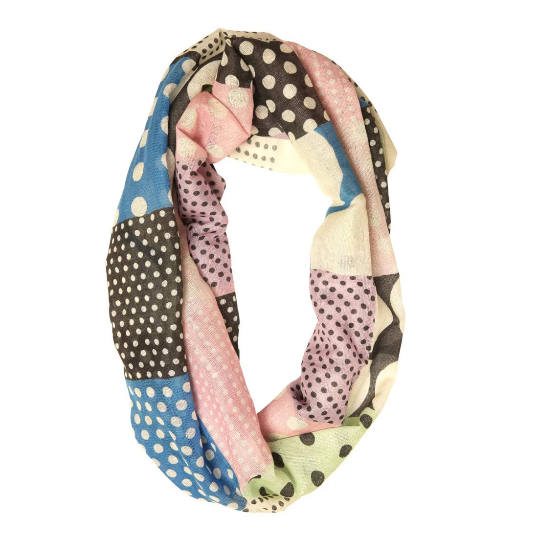 Digital Print Polka Dot Linen Scarf – Handwoven, All-Season Wear