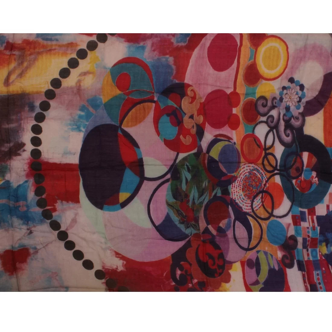 Abstract Digital Print Modal Scarf – Multicolour