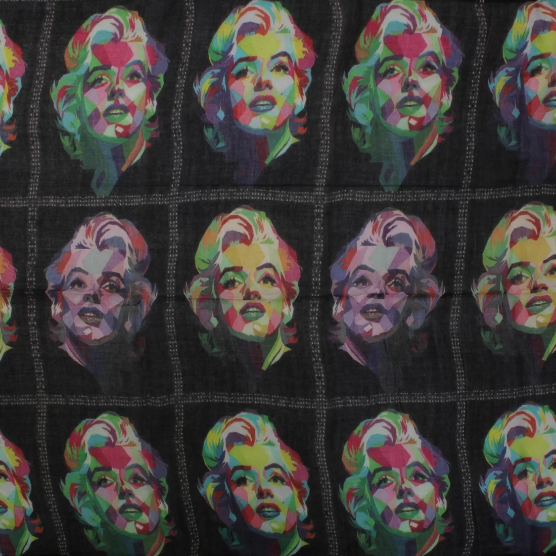 Digital Print Modal Scarf – Abstract Multicolour