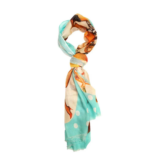 Digital Print Modal Scarf – Multicolour Drape