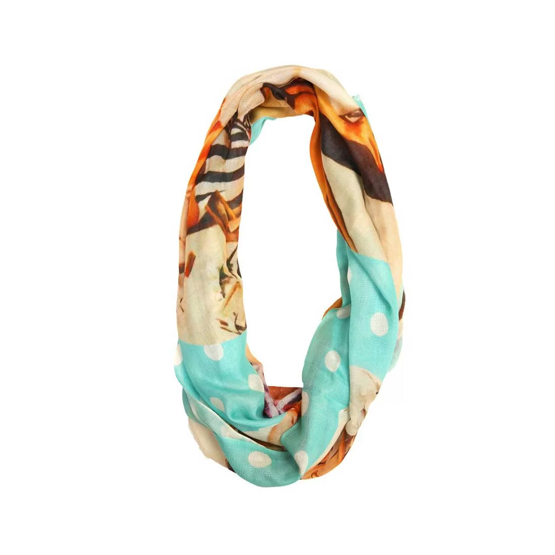 Digital Print Modal Scarf – Multicolour Drape
