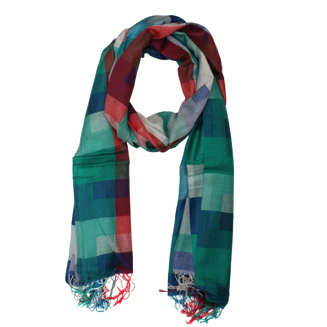 Modal Scarf – Multicolour Check | 70x200 cm